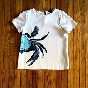 J.Crew • crab print top